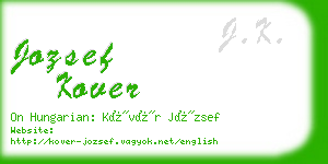 jozsef kover business card